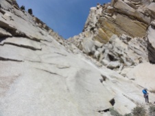 The PSOM slabs in Pinecreek Canyon.
